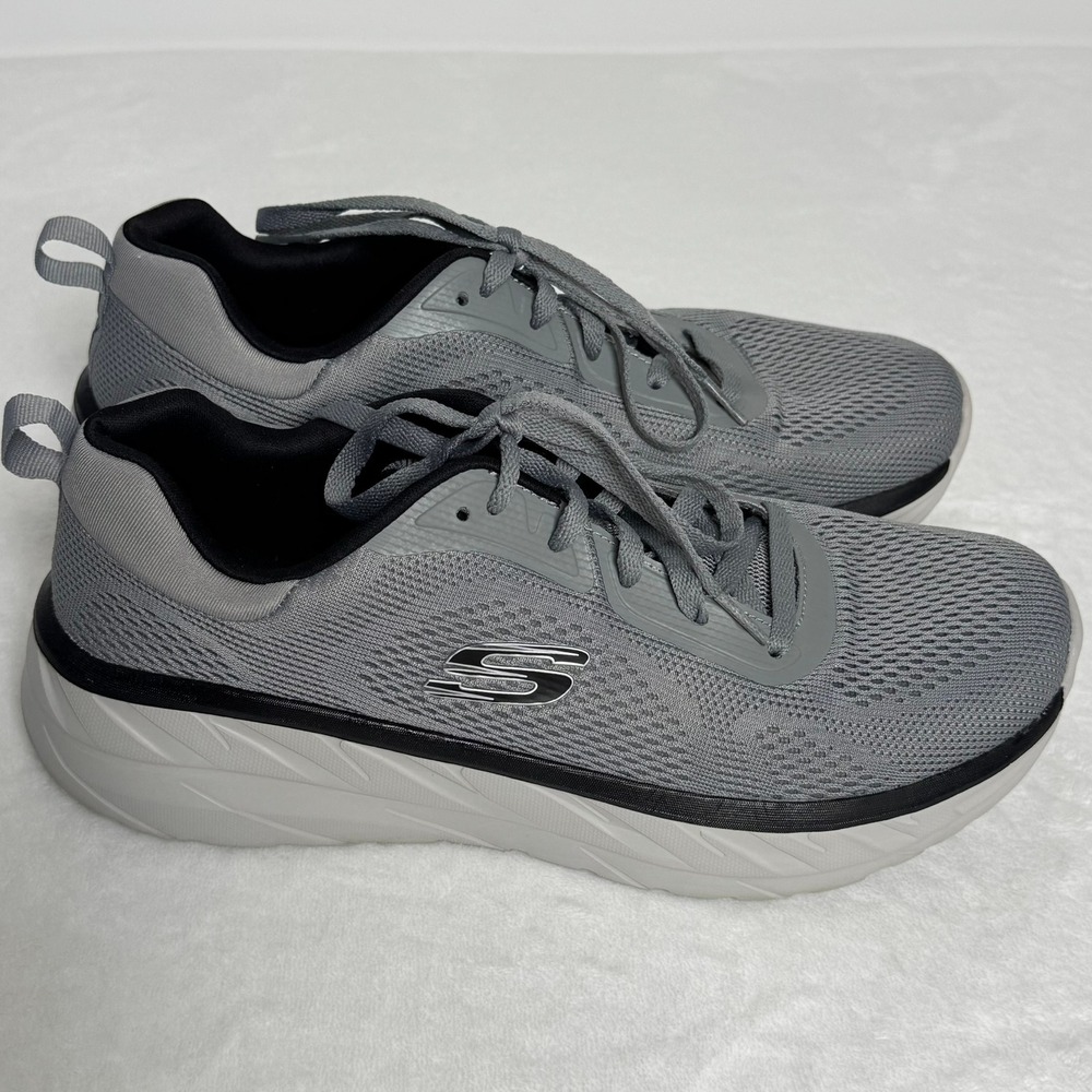 Skechers Max Cushioning Premier Vantage Gray Black Mens Sneakers 54450 GYBK 10.5